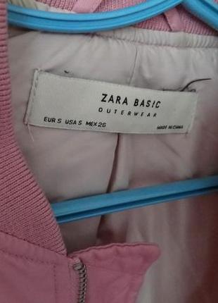 Бомбер розовый zara3 фото