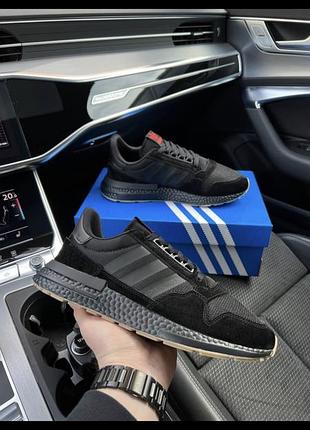 Мужские кроссовки adidas originals zx 500 black