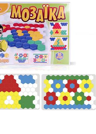 Игрушка мозаика для малышей 1 технок 2063 игровое поле 80 фишек детская пластиковая развивающая для детей