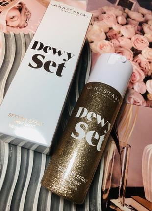 Спрей для фиксации макияжа anastasia beverly hills dewy set setting spray