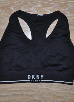 Черный спортивный топ dkny