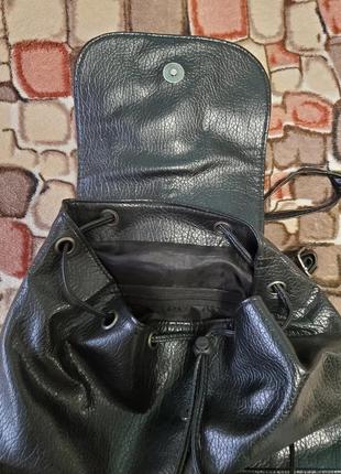 Рюкзак черный искусственная кожа2 фото