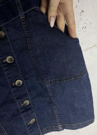 Сарафан джинсовий, джинсова сукня міні4 фото