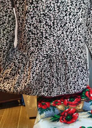 Фірмова блуза в квітквий прінт 44-46 р-orsay4 фото