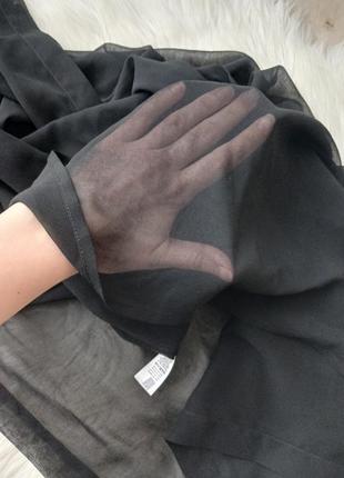 Накидка черная на завязках юбка5 фото