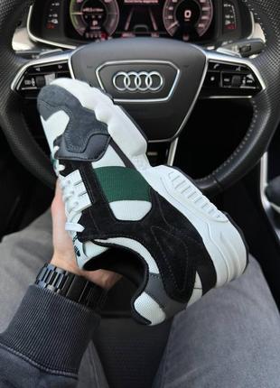 Мужские кроссовки adidas originals zx torsion white green7 фото