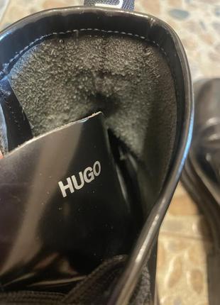 Ботинки кожаные hugo boss оригинал #мартинсы #ботильйоны5 фото
