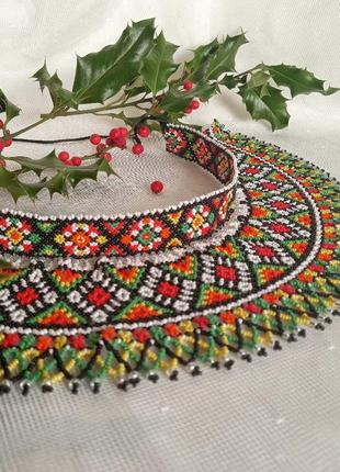 Лемківська кривулька / криза / комірець з бісеру