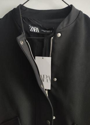 Куртка бомбер zara xs женская новая коллекция весна10 фото