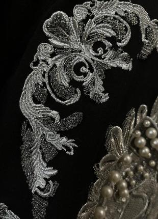 Чорна майстерня з вишивкою/чорна зіпка з вишивкою/чорна майстерня жіноча/чорна кофта на малинні5 фото
