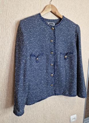 Шикарный пиджак, жакет от известного бренда luisa spagnoli, оригинал, шерсть3 фото
