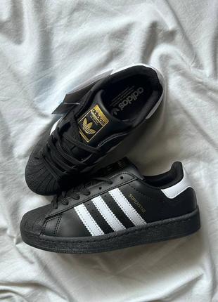 Кроссовки adidas superstar black5 фото