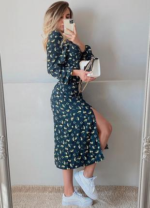 Распродажа платье topshop миди/макси asos в стиле milkmaid8 фото