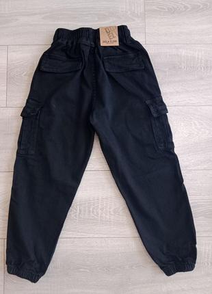 Карго джинси брюки штани дитячі детские джинсы карго штаны джоггеры 122-1642 фото