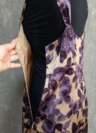 Сукня, сарафан, плаття міді шовкове 100% натуральний шовк ,з квітковим принтом, люкс якість, бренд l.k.bennett, легке ,літне.9 фото