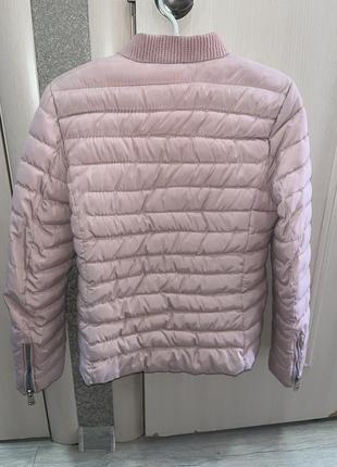 Куртка демисезонная стёганая женская розовая4 фото