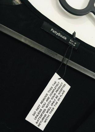 Кофта patty boutik з мікро сітки чорна м7 фото