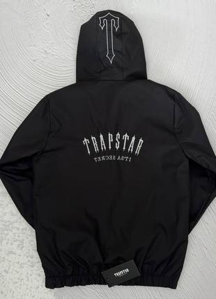 Ветровка мужская trapstar  черная весенняя куртка, куртка спортивная стильная плащевка3 фото