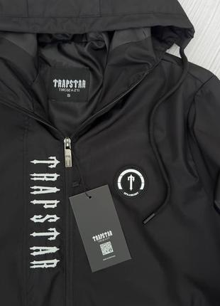 Ветровка мужская trapstar  черная весенняя куртка, куртка спортивная стильная плащевка4 фото