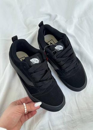 Кросівки кеди vans old skool black black platform5 фото