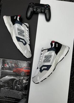 Мужские кроссовки new balance 920 white gray navy2 фото