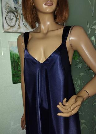 Paloma сатиновое платье ночная рубашка4 фото