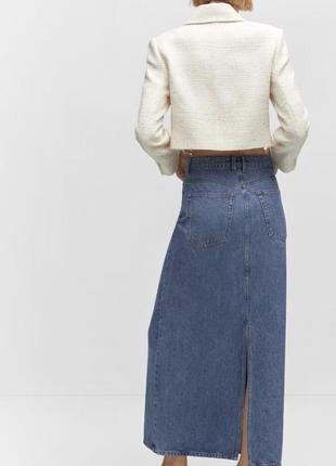 Джинсовая юбка макси миди mango джинсовая юбка максы мыды3 фото