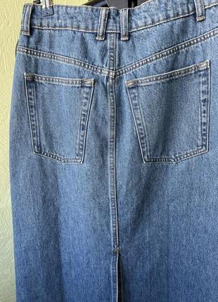 Джинсовая юбка макси миди mango джинсовая юбка максы мыды7 фото