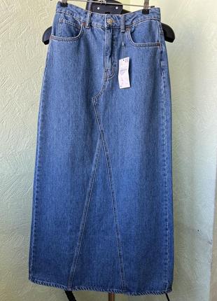 Джинсовая юбка макси миди mango джинсовая юбка максы мыды4 фото