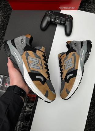 Чоловічі кросівки new balance 920 black gray brown