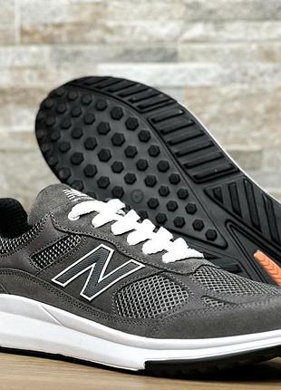 Кроссовки мужские сетка nb grey