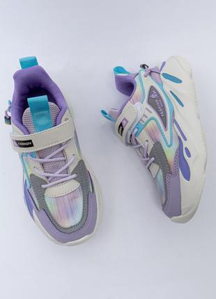 Кросівки для дівчинки бузкові фіолетові 38 детские кроссовки для девочки fashion4 фото