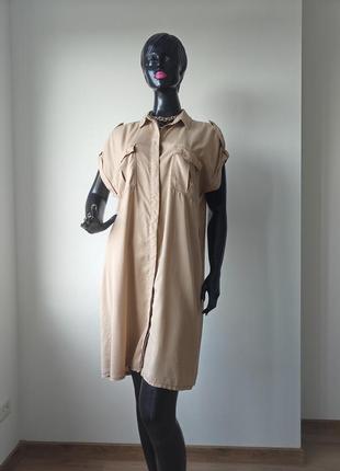 Платье-рубашка в стиле сафари2 фото