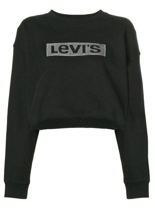 Крутой укороченный свитшот levis1 фото