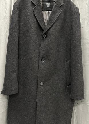 Классическое пальто р.58 шерсть