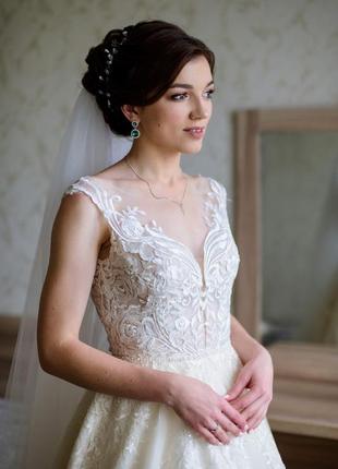 Роскошное свадебное платье daria karlozi4 фото