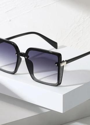 Окуляри очки uv400 крупні чорні темні стильні модні нові2 фото