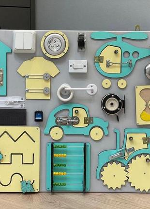 Игрушка для детей,бизиборд 65х50 см,развивающая игрушка для детей от 6 месяцев до 6 лет