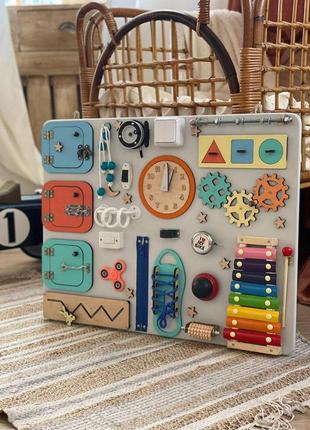 Игрушка для детей,бизиборд 65х50 см,развивающая игрушка для детей от 6 месяцев до 6 лет