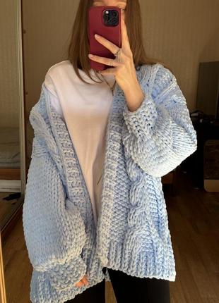 Плюшевый мягкий кардиган alize puffy