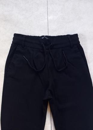 Брендовые черные спортивные штаны бойфренды с высокой талией only, 36 pазмер.7 фото