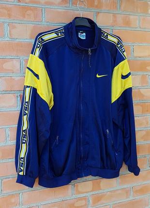 Nike usa винтажная олимпийка 90s кофта оригинал (xl)1 фото