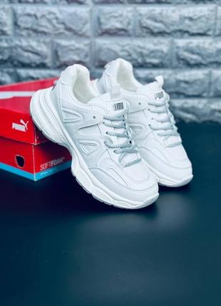 Puma женские кроссовки белые на каждый день размеры 36-41