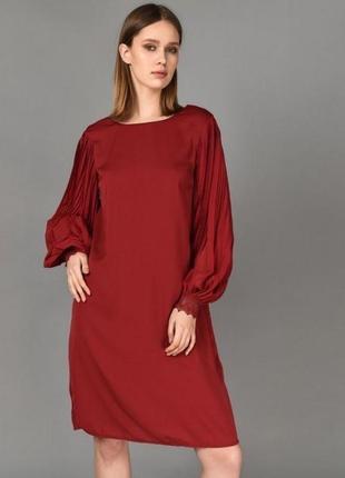 Новое бордовое женское платье fransa