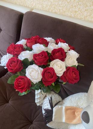 Красивые розы латексные декор как живые5 фото