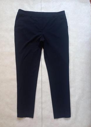 Классические брендовые черные штаны брюки с высокой талией на высокий рост yessica, 18 pазмер.