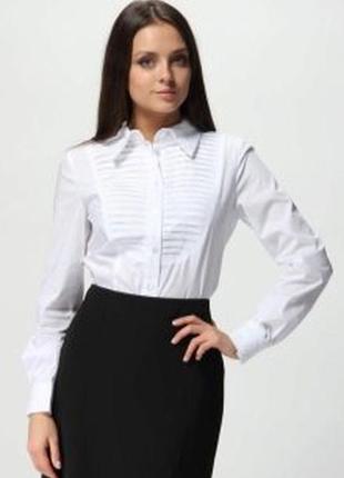 Базовая белая блуза от zara хлопок
