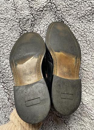 Мужские броги классические туфли оксфорды праздничные6 фото
