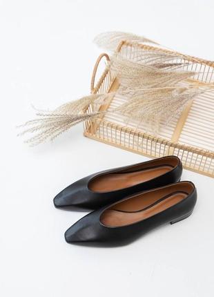 Кожаные туфли балетки из натуральной кожи7 фото
