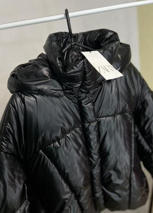 Пуховик zara новая коллекция, куртка водоотталкивающая3 фото